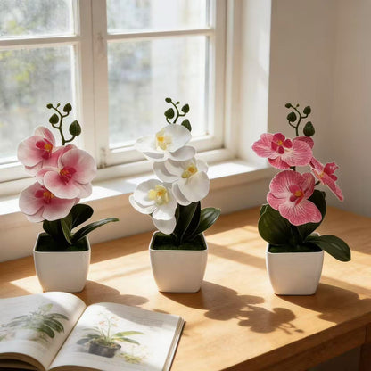Realistische Künstliche Orchideenarrangement