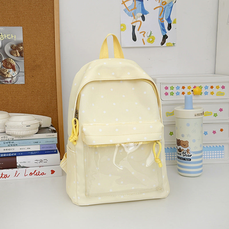 Stylischer Rucksack mit gepunktetem Muster