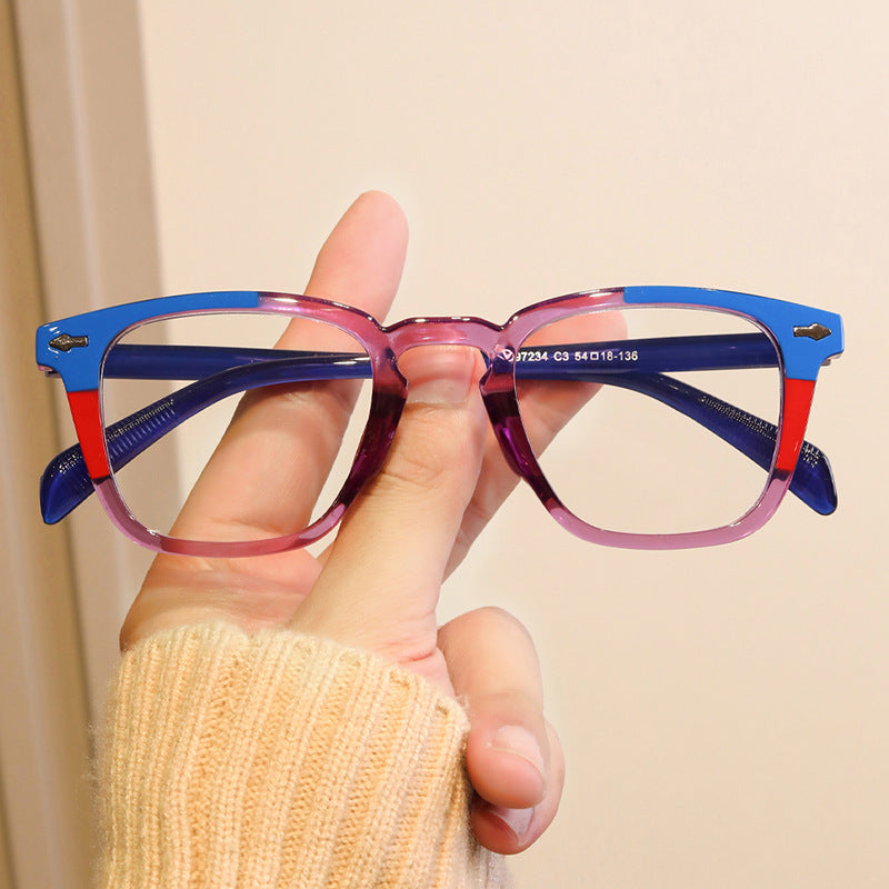 Damen moderne quadratische Sonnenbrille mit verspiegeltem UV-Schutz Brehn