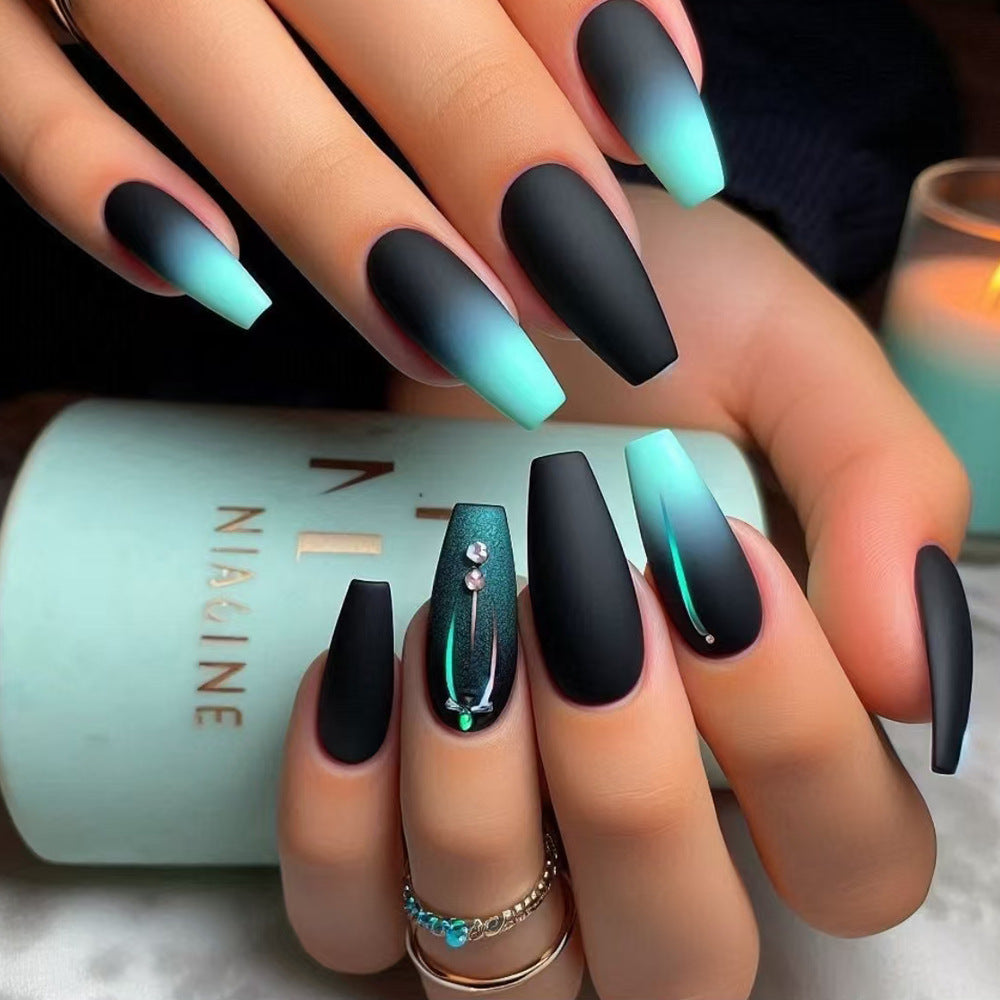 Matte Ombre Press-On Nageldesign Brehn