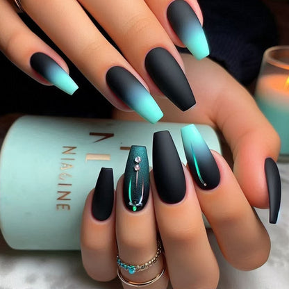 Matte Ombre Press-On Nageldesign Brehn