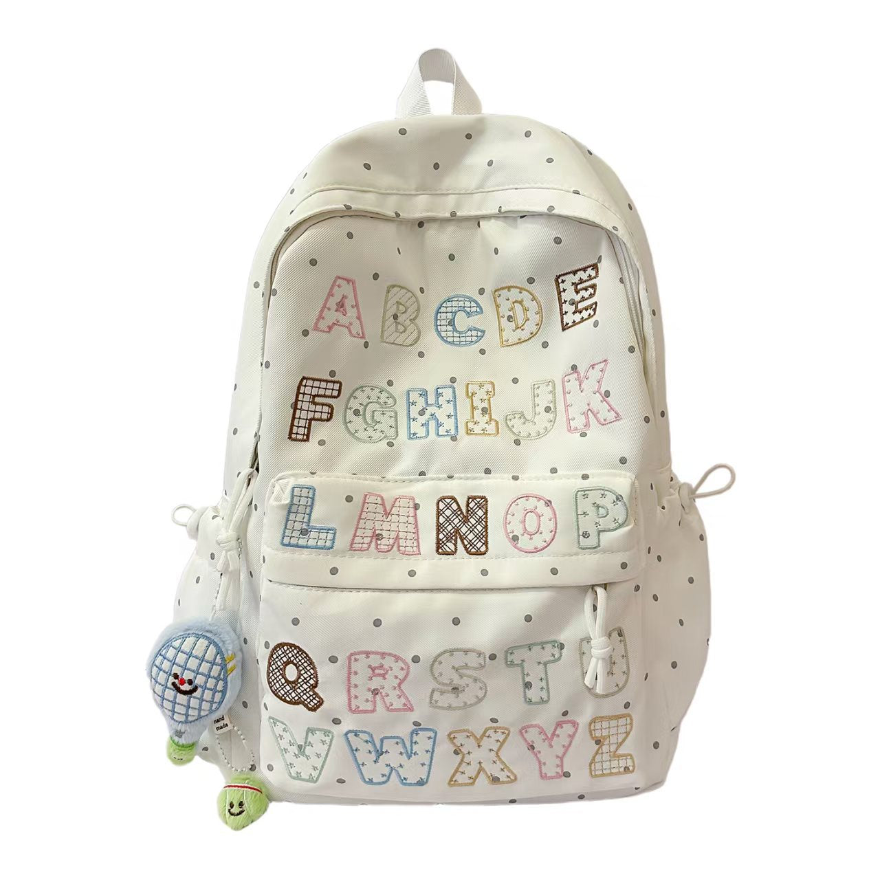 Rucksack mit Innovativem Abc-Motiv und Multifunktionalen Taschen Brehn