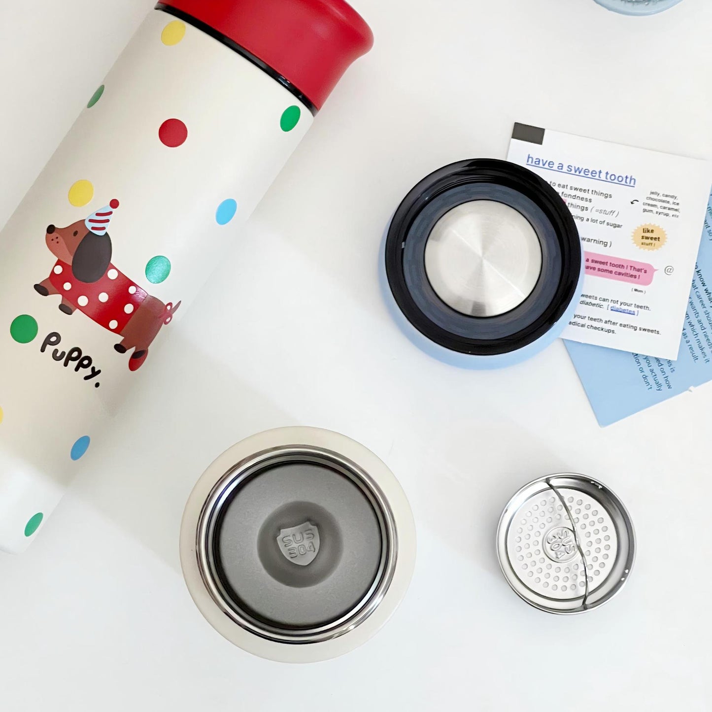 Damen Kaffeethermoskanne im verspielten Design Brehn