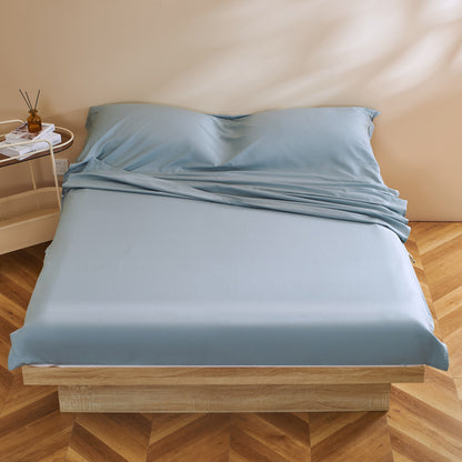 Mikrofaser-Satin-Spannbettlaken-Set mit extraweichem seidig-mattem Griff