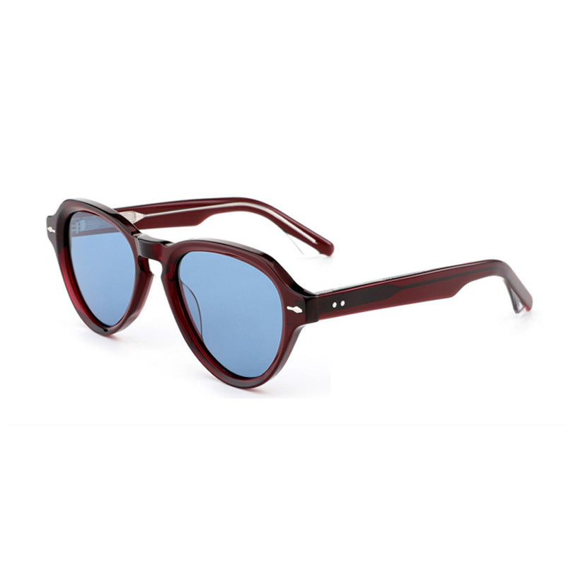 Damen modische Sonnenbrille im eleganten, runden Design mit polarisierten Gläsern Brehn