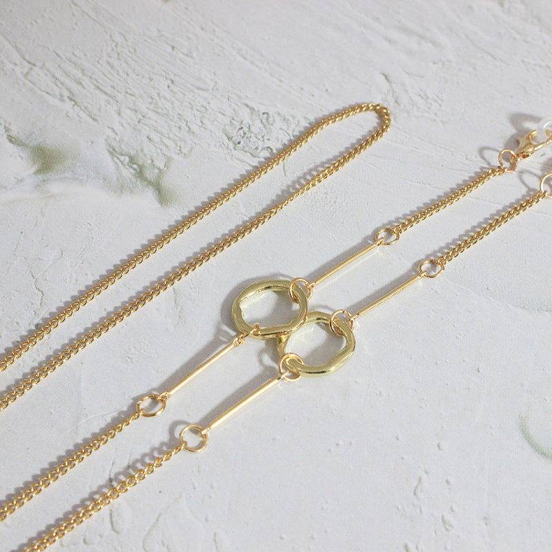 Elegante Kette mit Geometrischen Details Brehn