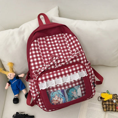 Stylischer Karomuster-Rucksack Brehn