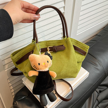 Faux Wildleder Handtasche