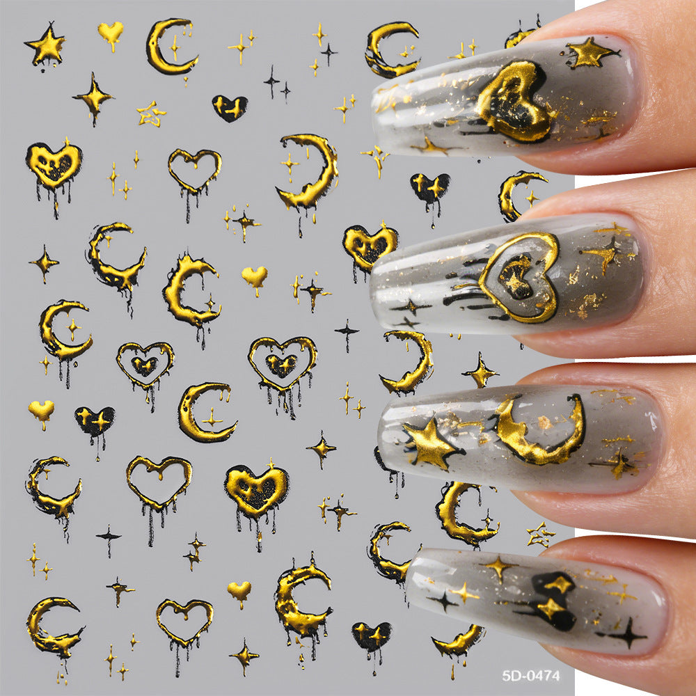 Himmlische Themen-Nagelkunst-Sticker