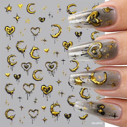 Himmlische Themen-Nagelkunst-Sticker
