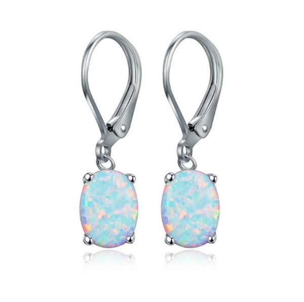 Opal-beschichtete Pendelohrringe Brehn