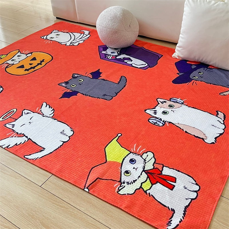 Cartoon Cat-Themen Kuscheldecke
