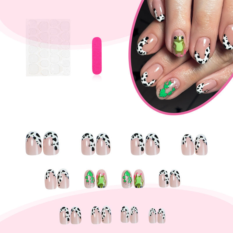 Künstlerisches Tier-Themen Press-On Nail Set Brehn