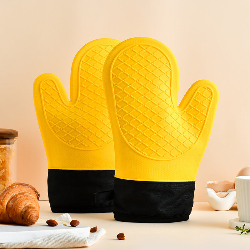 Hitzebeständige Silikonofenhandschuhe mit Ergonomischem Design Brehn
