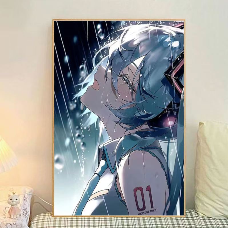 Anime-Themen Illustrierte Leinwand Kunstdruck Brehn