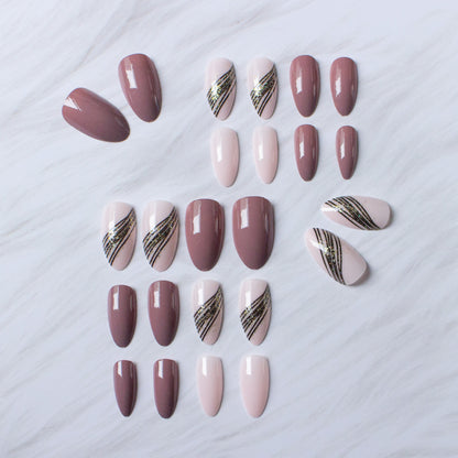 Elegantes Stiletto-Design-Nagelkunst-Set
