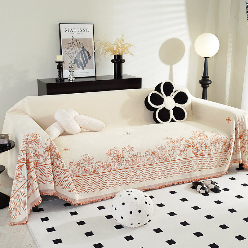 Abstraktes Design Wolldecke