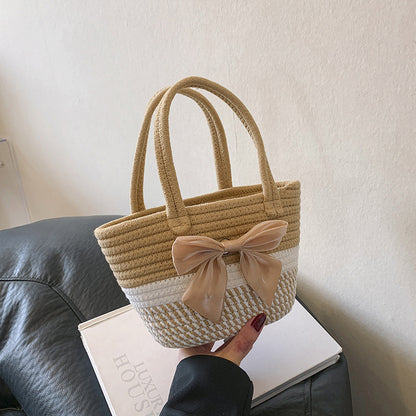 Handgefertigte Strohtote Tasche  1790617096