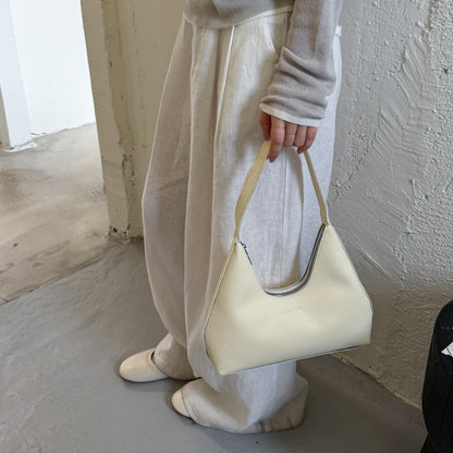 WoTexturiertes geripptes Hobo-Handtasche Brehn