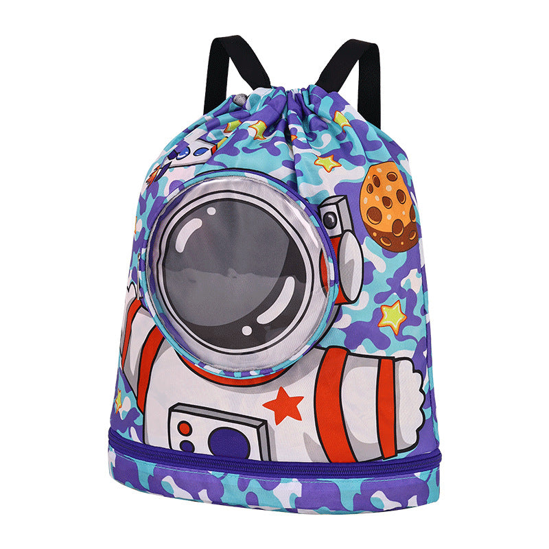 Einfarbige Rucksack Mit Einhorn-Motiv Brehn
