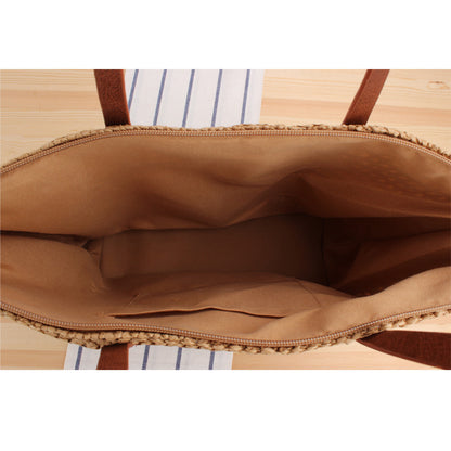 Stylische Strandtasche Aus Natürlichem Material Brehn