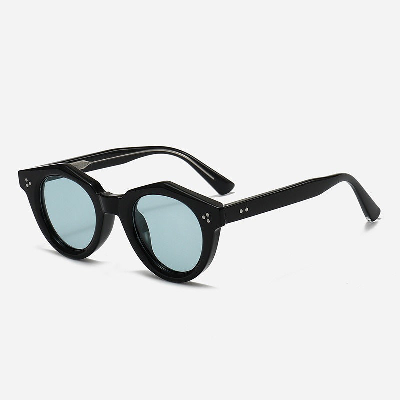 Damen Designer-Sonnenbrille mit polygonalem Rahmen und modischen Akzenten Brehn