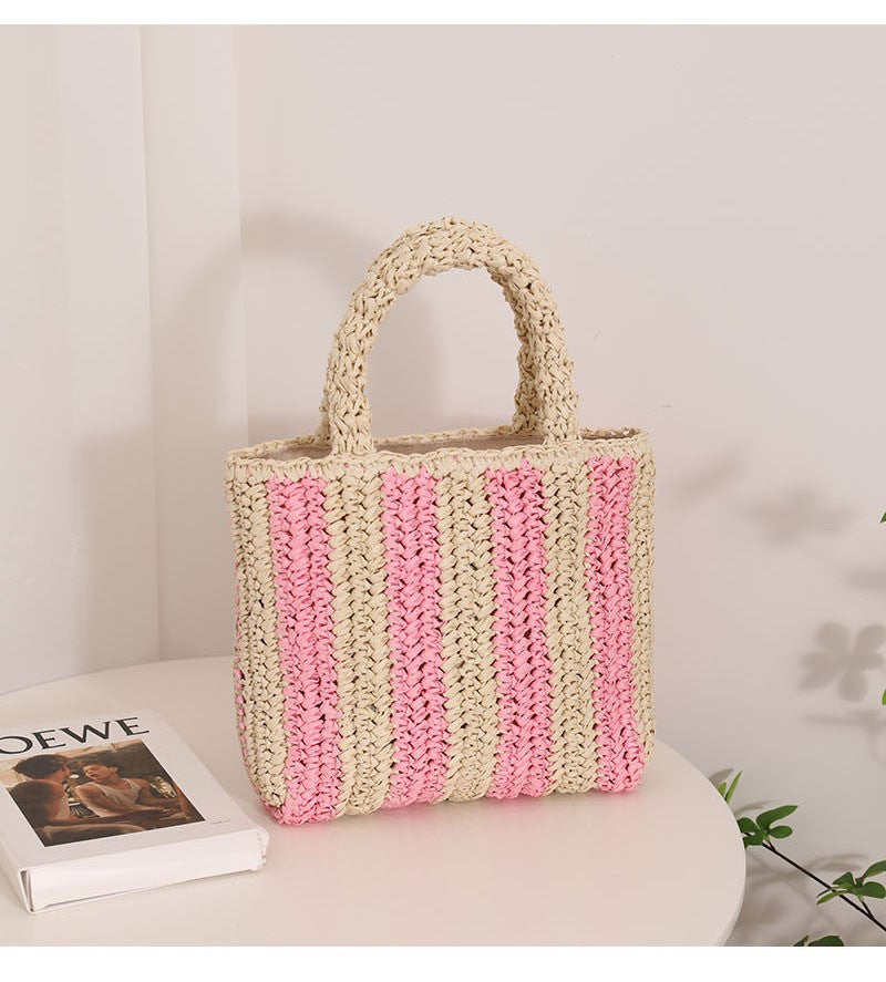 Damen Handgefertigte Strandtasche mit gestreiftem Design Brehn
