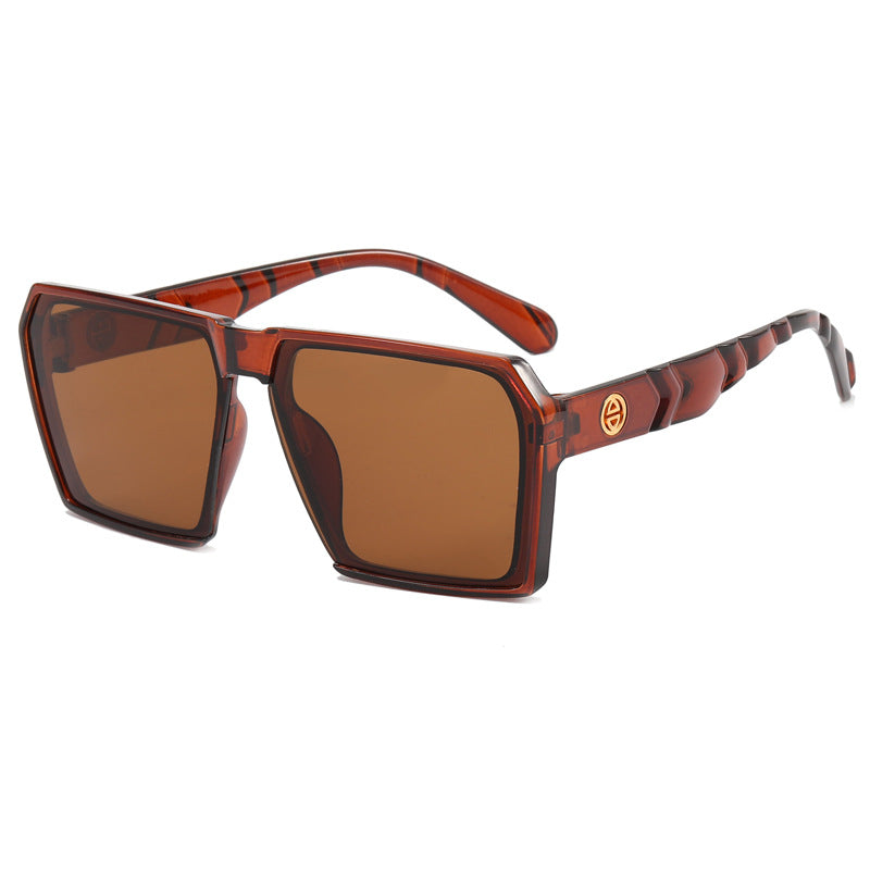 Damen Stylische quadratische Sonnenbrille mit kontrastierenden Gläsern Brehn
