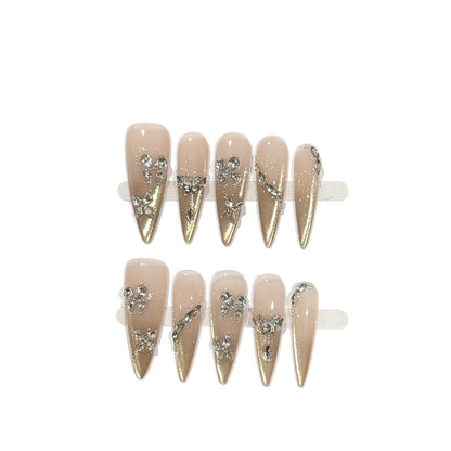 Elegantes Press-On-Nagelset