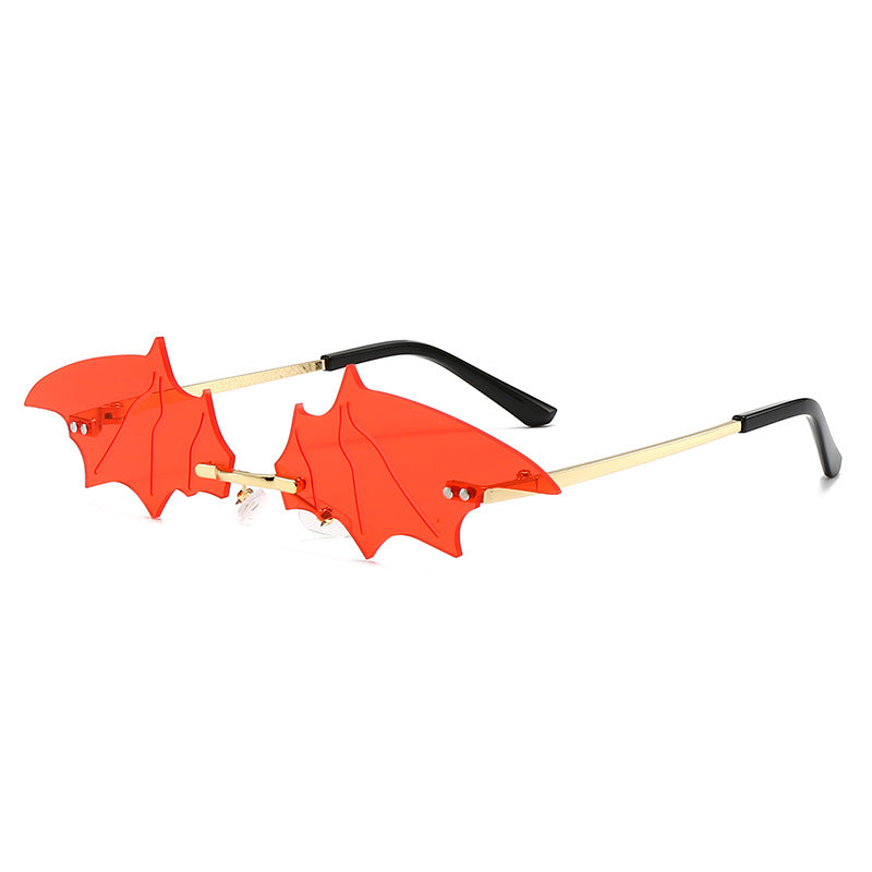 Damen kreative und auffällige Sonnenbrille mit Bat-Design Brehn