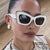 Damen oversized Sonnenbrille im extravaganten Design Brehn