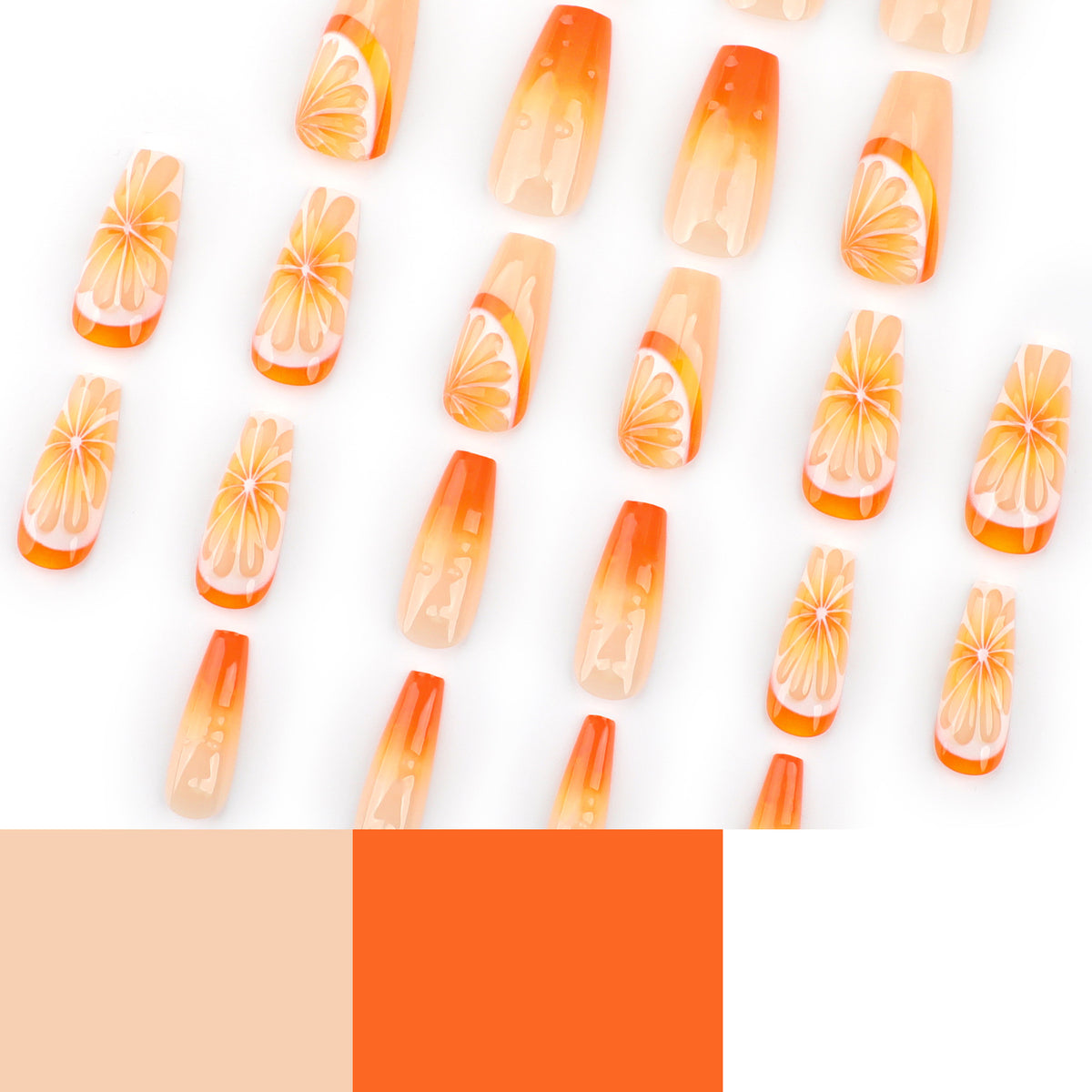 Kunstvolle Nagelverlängerungen im Frucht-Design Brehn