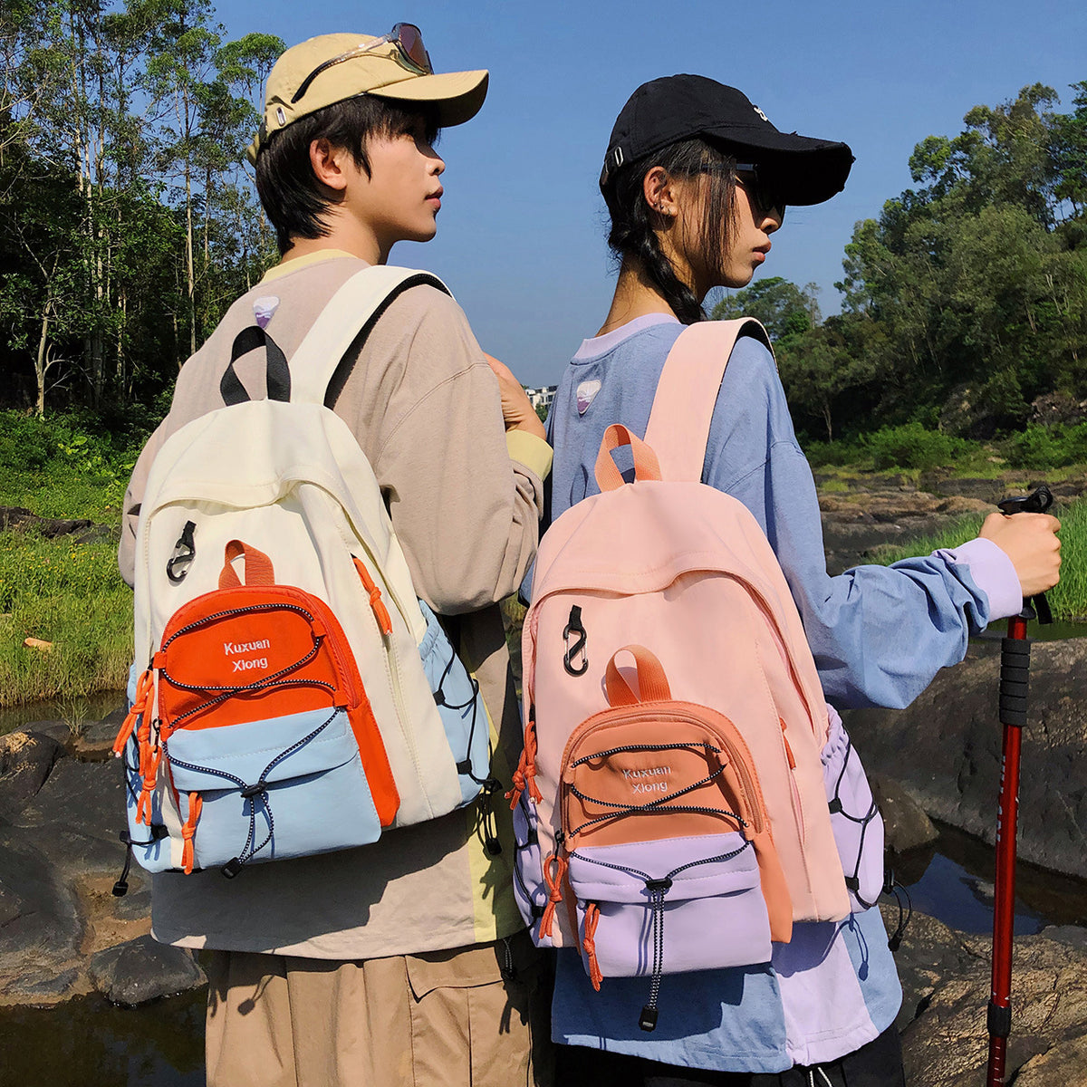 Stylischer Multi-Taschen-Rucksack Brehn