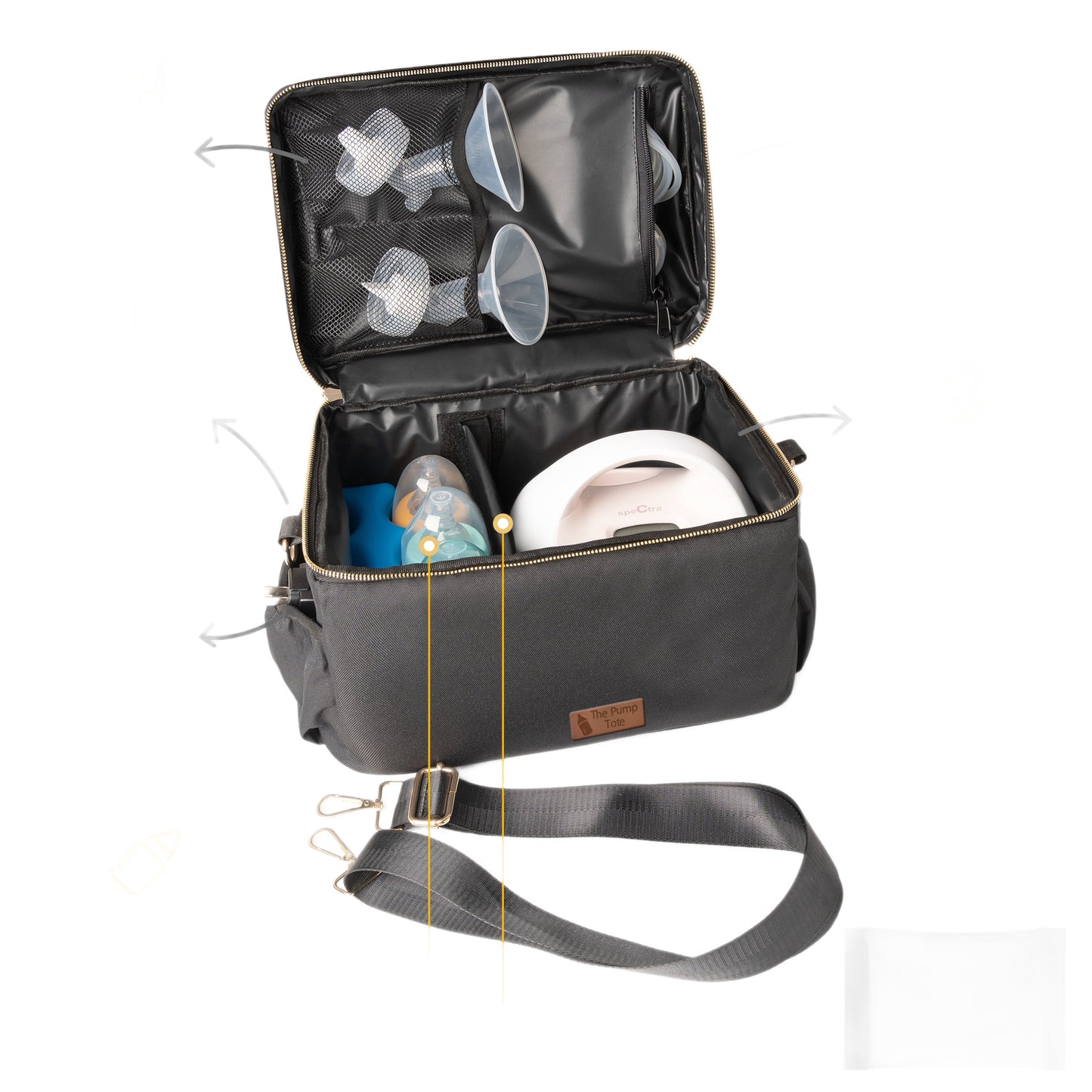 Damen multifunktionale Wickeltasche mit isolierten Fächern Brehn