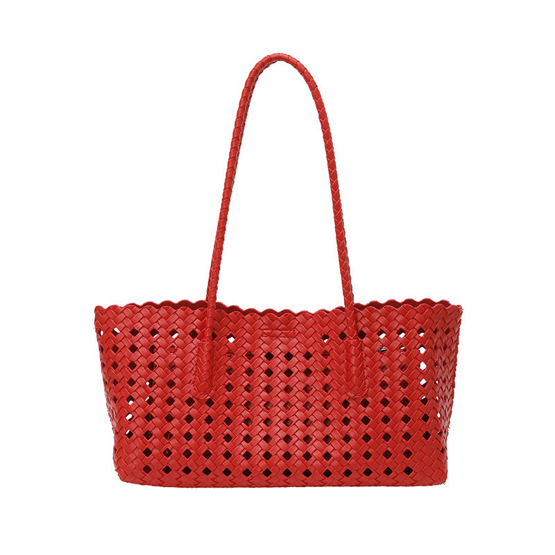 WoHandgewebte Strohtaschenmarkt Tote Bag Brehn