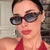 Damen oversized Sonnenbrille mit luxuriösem Rahmen und UV-Schutz Brehn