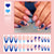 Kreatives Kunstnagelset mit maritimem Delfin-Design Brehn
