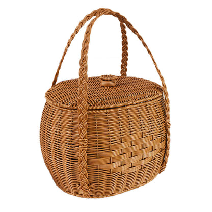 Handgefertigter Rattan Aufbewahrungskorb Brehn