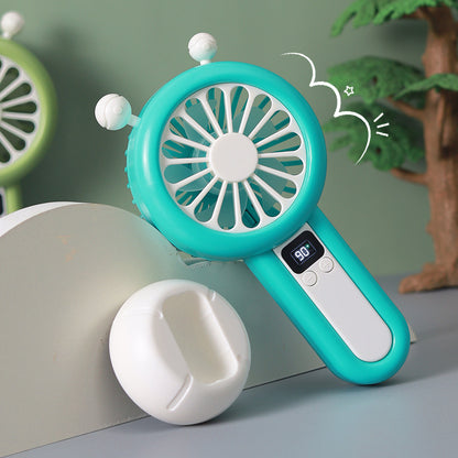 Unisex Tragbarer USB Tischventilator mit digitaler Geschwindigkeitsanzeige Brehn