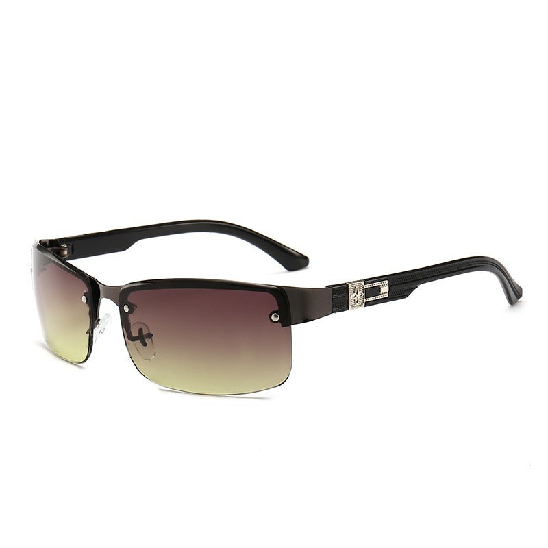 Damen stilvolle quadratische Sonnenbrille mit vergoldeten Akzenten Brehn