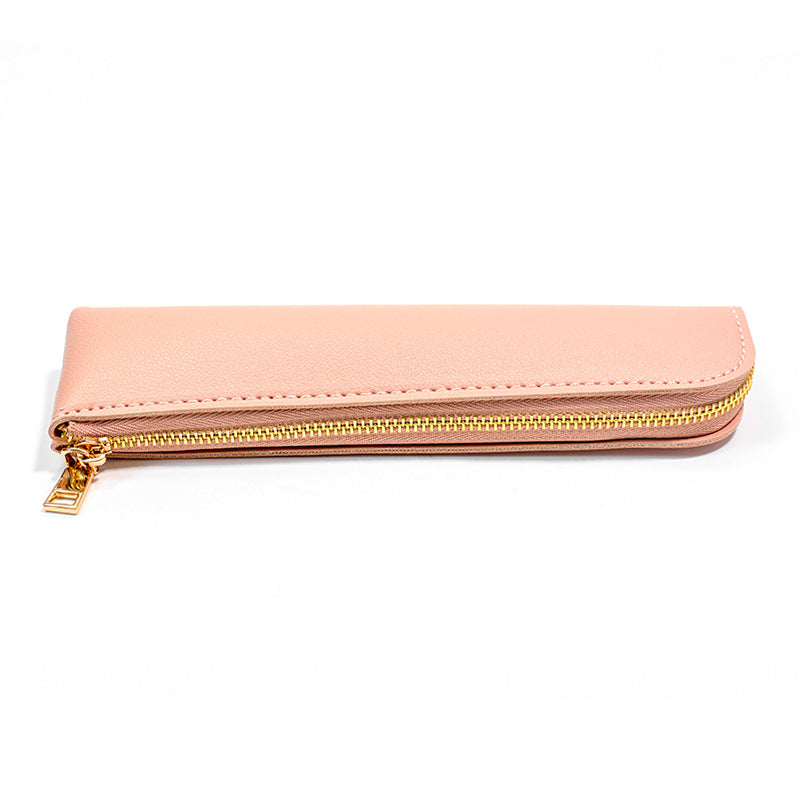 Premium Leder Reißverschluss Bleistift Etui Brehn