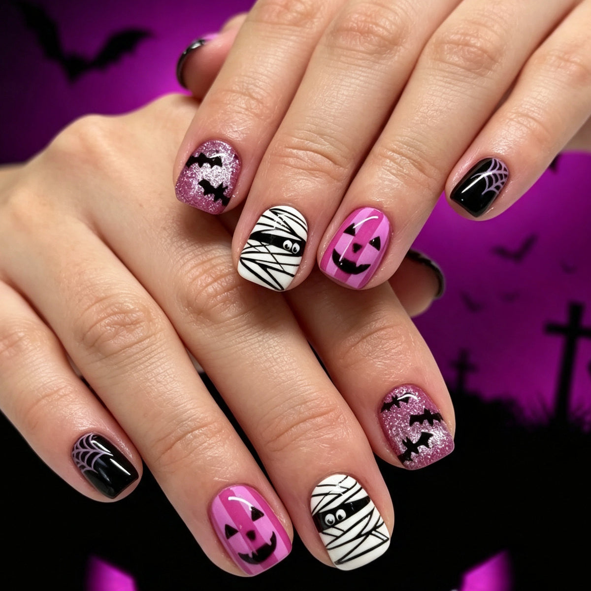Halloween-Themen-Nagelkunst-Set Brehn 1789915278