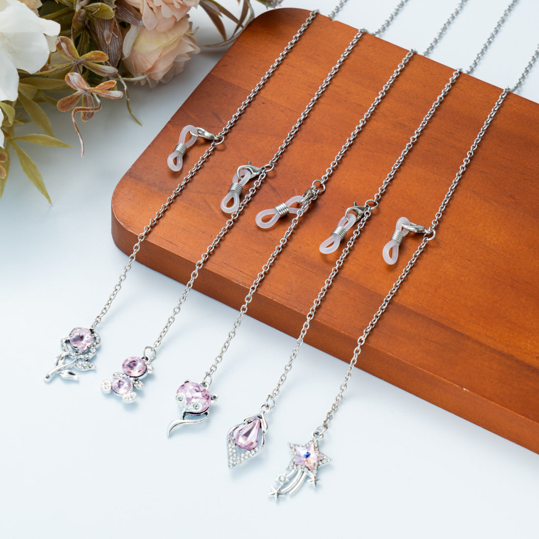Floral Charm Brillen Kette Brehn