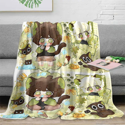 Cartoon Tier-Themen Fleece Wurfdecke