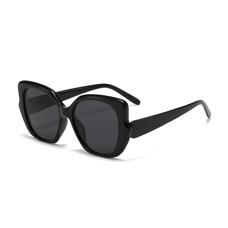 Damen oversized modische Sonnenbrille mit geschwungenem Rahmen Brehn