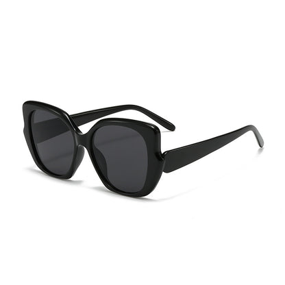 Damen oversized modische Sonnenbrille mit geschwungenem Rahmen Brehn