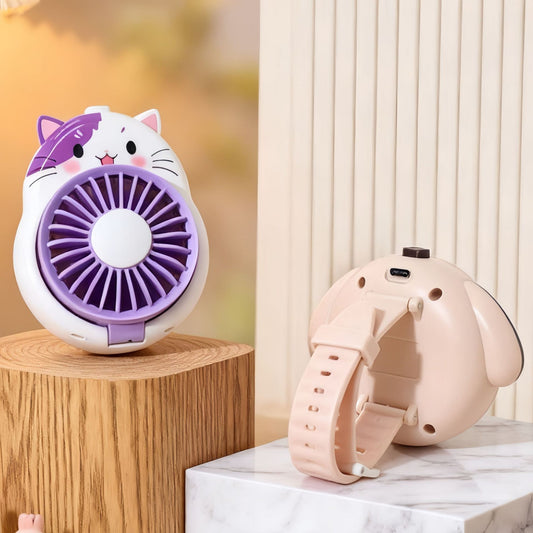 Damen Handventilator im verspielten Hundedesign Brehn