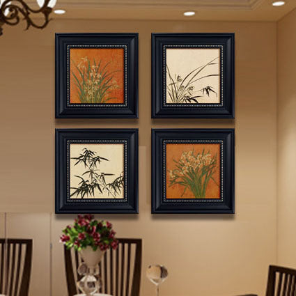 Elegante Eingebettete Botanische Wanddekoration