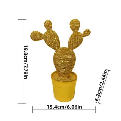 Glitzernde Kaktus Deko Figur Brehn