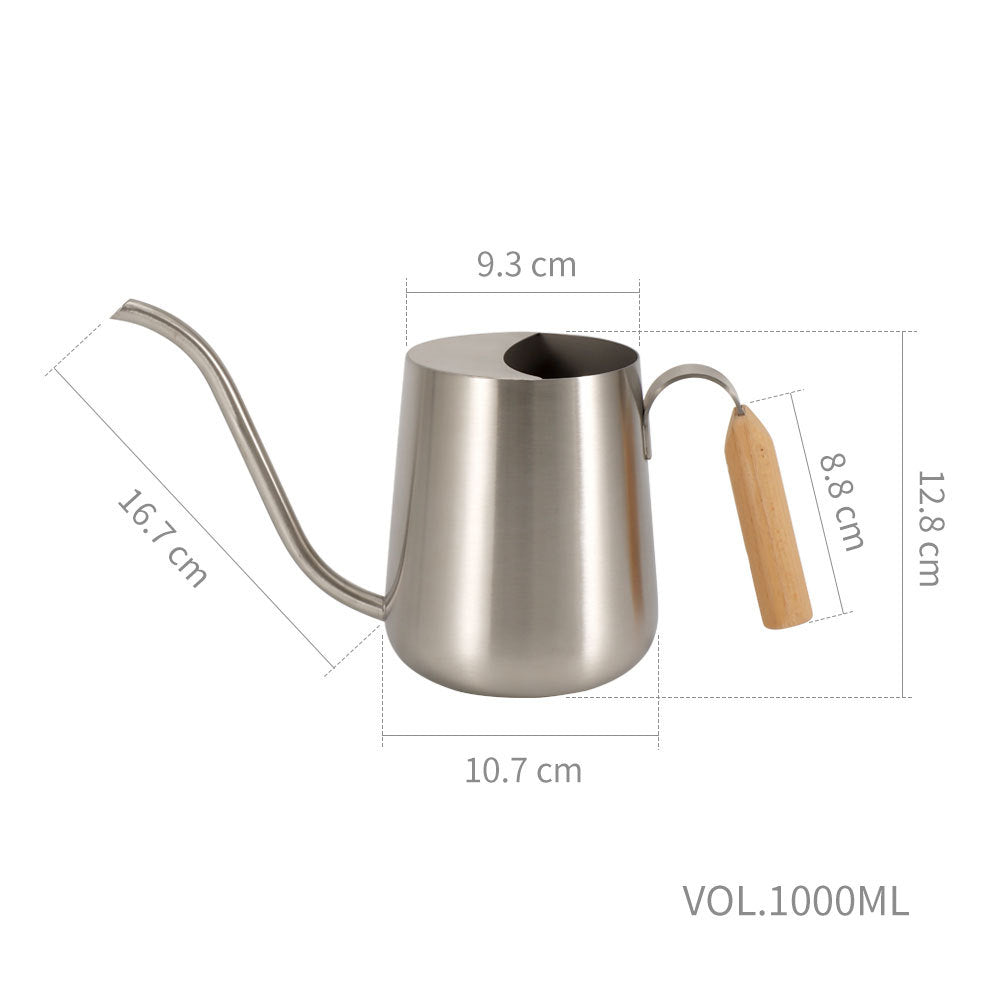 Elegante Edelstahl Gießkanne